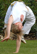 Capoeira acrobatics