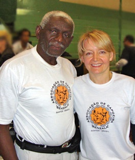 Mestre Sombra with Estagiária Justyna